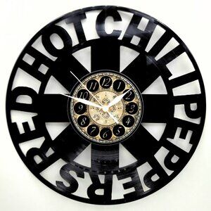 RED HOT CHILI PEPPERS Vinyl Record Wall Clock – Rock Band Decor